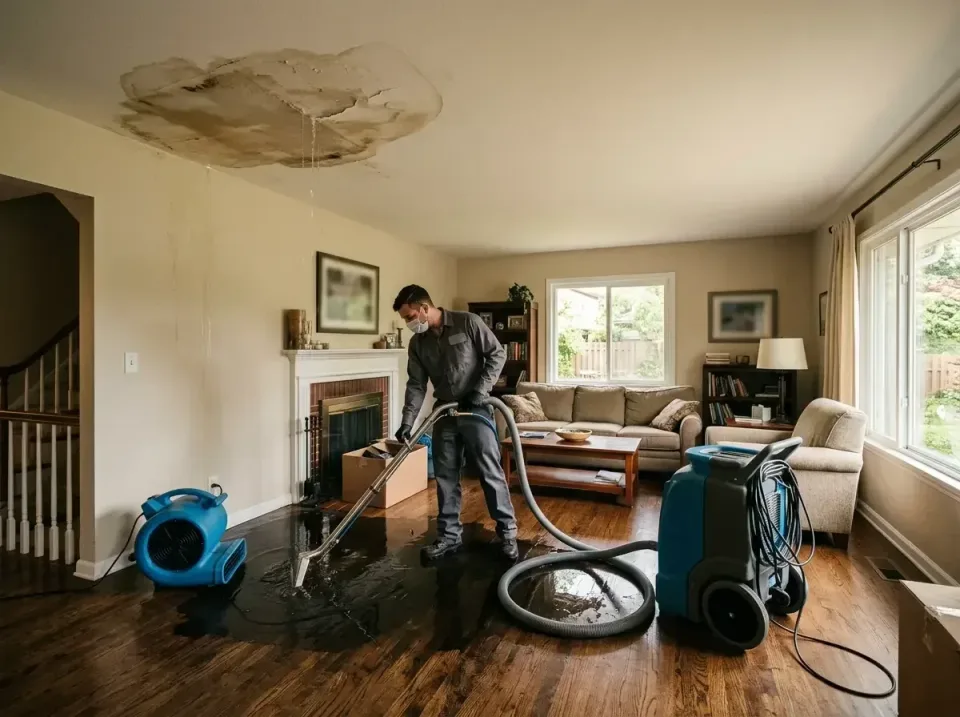 attic-pipe-burst-ceiling-drip-008 — frequently asked questions, Water Damage Restoration & Carpet Care in Charleston, IL